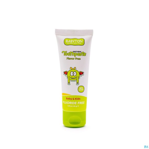 Productshot Babyton Natuurlijke Tandpasta Z/smaak Baby/kids50g