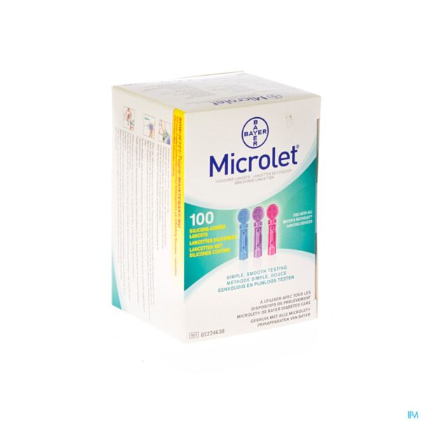 Packshot Ascencia Microlet Lancetten Ster Gekleurd 100