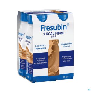 Packshot Fresubin 2 Kcal Fibre Drink 200ml Cappuccino