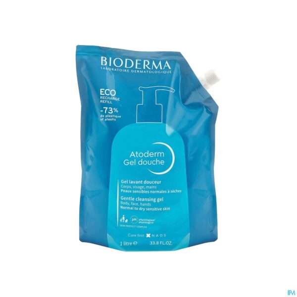 Packshot Bioderma Atoderm Gel Douche Ecorecharge 1l Packshot Bioderma Atoderm Gel Douche Ecorecharge 1l