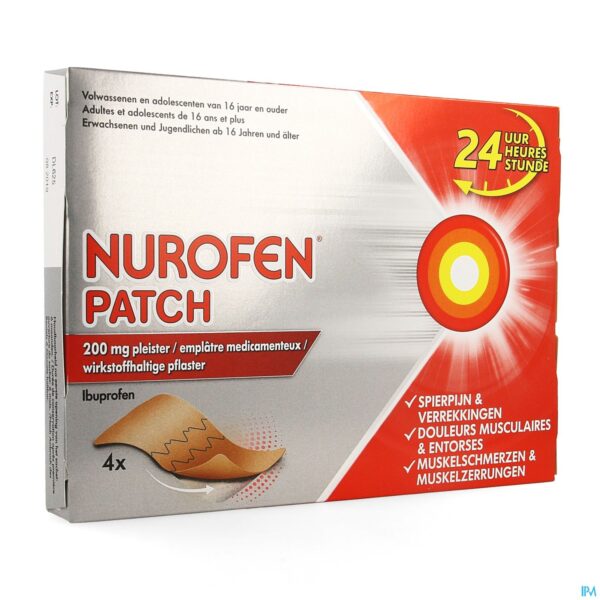 Packshot Nurofen Patch 200mg Pleister 4