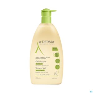 Packshot Aderma Indisp.douchegel Overvet 750ml
