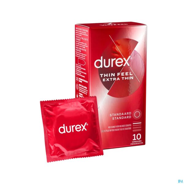 Productshot Durex Thin Feel Extra Thin Condoms 10