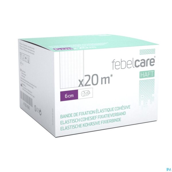 Packshot Febelcare Haft Elas. Cohesief Fixatieverb. 6cmx20m