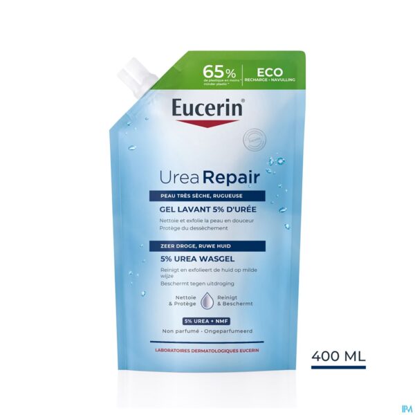 Lifestyle_image Eucerin Urearepair Wasgel 5% Urea Refill 400ml