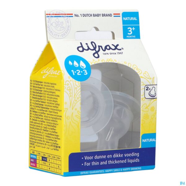 Packshot Difrax Flessenspeen Natural 1-2-3 674 Packshot Difrax Flessenspeen Natural 1-2-3 674