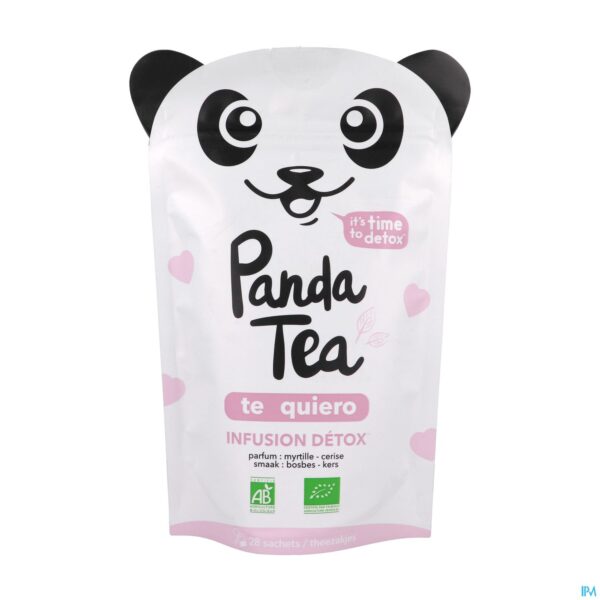 Packshot Panda Tea Tea Quiero 28 Zakje 42g