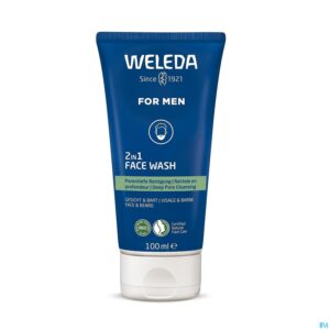 Packshot Weleda Men 2in1 Reinigingsgel Gezicht&baard 100ml
