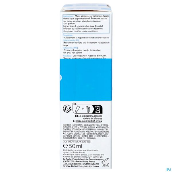 Packshot La Roche Posay Cicaplast Handcreme Duo 2x50ml 2e-50%