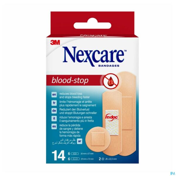 Packshot Nexcare 3m Bloodstop Assorted 14 N1714as
