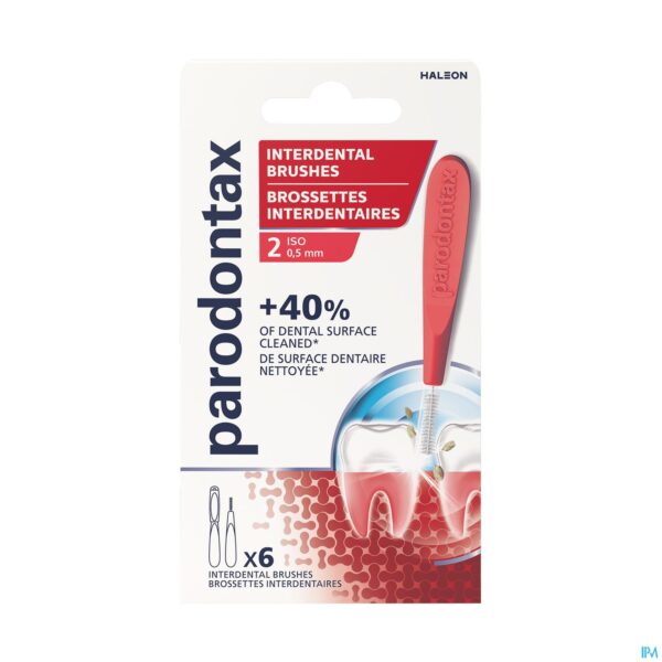 Packshot Parodontax Interdental Brushes 0,5mm 6