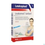 Packshot Leukomed Sorbact 5cmx7,2cm 3 Leukoplast