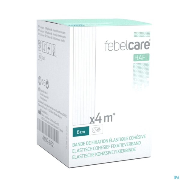 Packshot Febelcare Haft Elas. Cohesief Fixatieverb. 8cmx4m