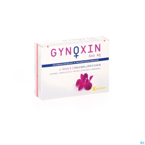 Packshot Gynoxin 600mg 1 Ovules 1 Blister