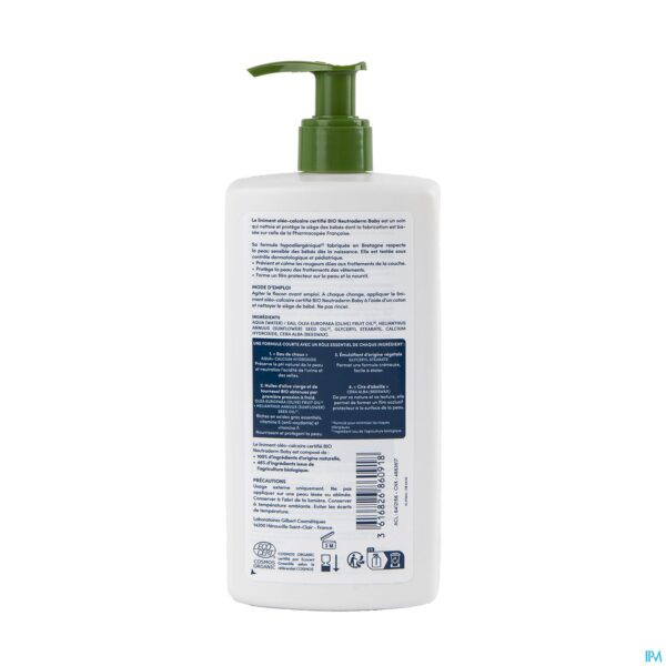 Packshot Neutraderm Baby Bio Liniment Pompe 480ml