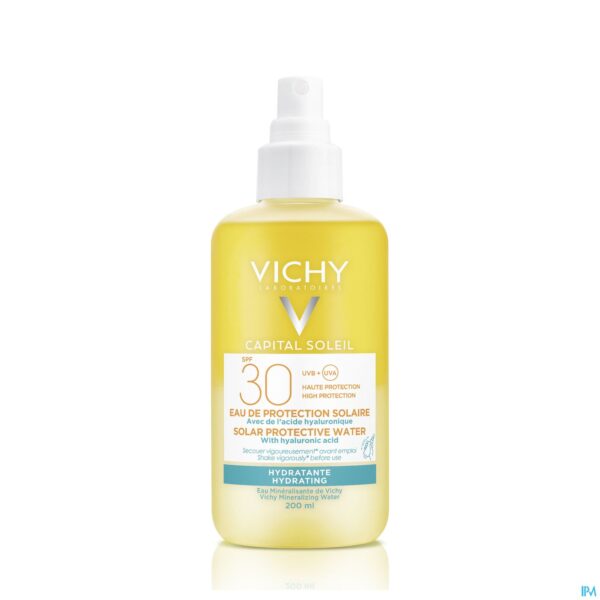 Packshot Vichy Ideal Soleil Bescherm.water Hydra Ip30 200ml Packshot Vichy Ideal Soleil Bescherm.water Hydra Ip30 200ml