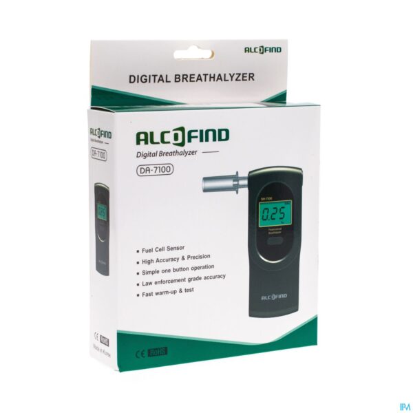 Packshot Alcofind Da-7100 Alcoholtest Digitaal Packshot Alcofind Da-7100 Alcoholtest Digitaal