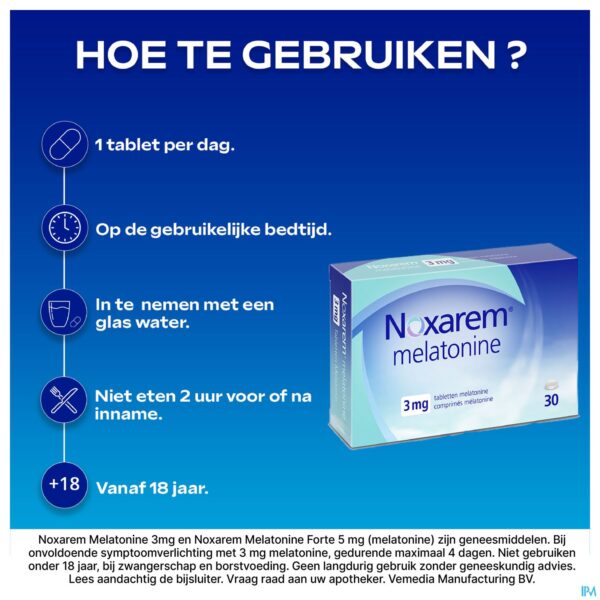 Lifestyle_image Noxarem Melatonine 3mg Comp 30