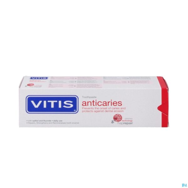Packshot Vitis Anti-caries Tandpasta 31894