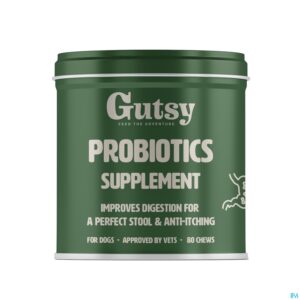 Packshot Gutsy Probiotics Supplement Chews 80