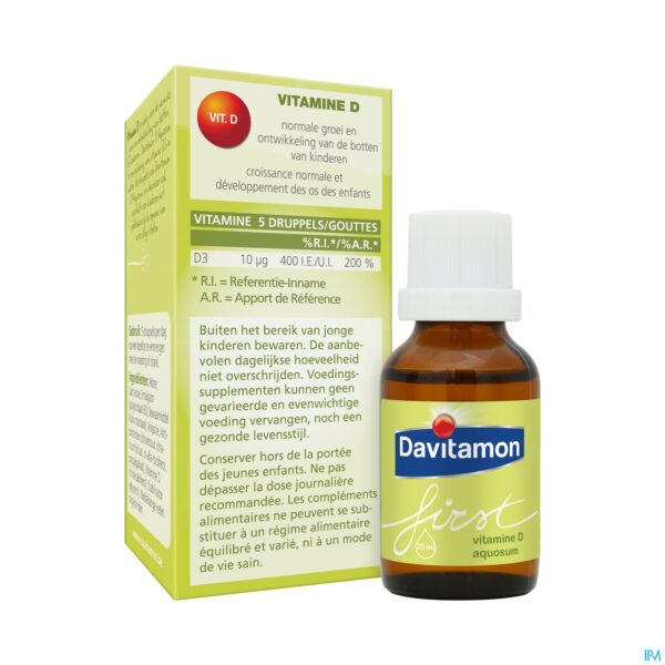 Productshot Davitamon First Vit D Aquosum V1 25ml