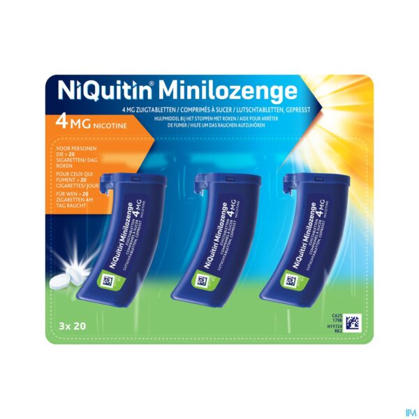 Packshot Niquitin 4,0mg Minilozenge Nf Zuigtabl 60 Packshot Niquitin 4,0mg Minilozenge Nf Zuigtabl 60