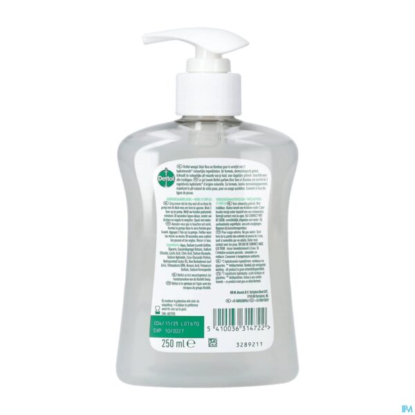 Packshot Dettol Wasgel Aloe Vera & Bamboe 250ml