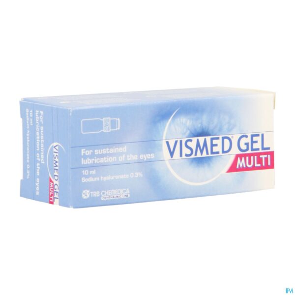 Packshot Vismed Gel Multi Bevochtigen Ogen 0,3% Fl 10ml