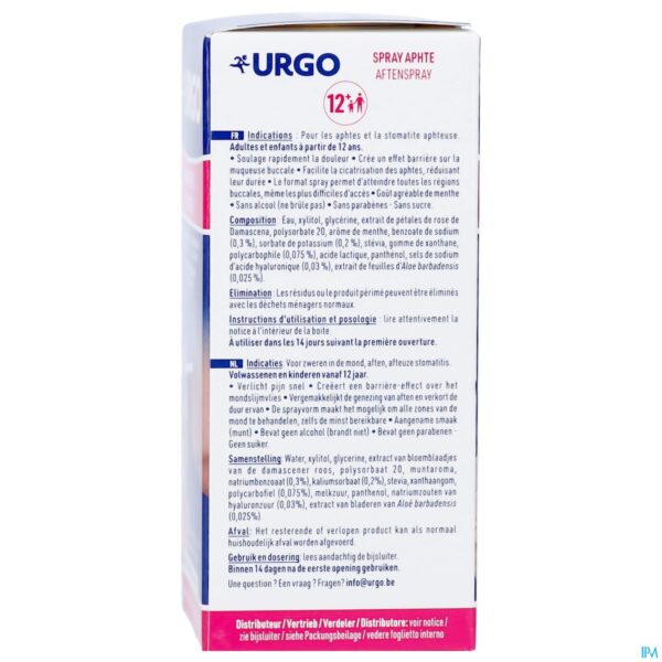 Packshot Urgo Aphten-spray 20ml