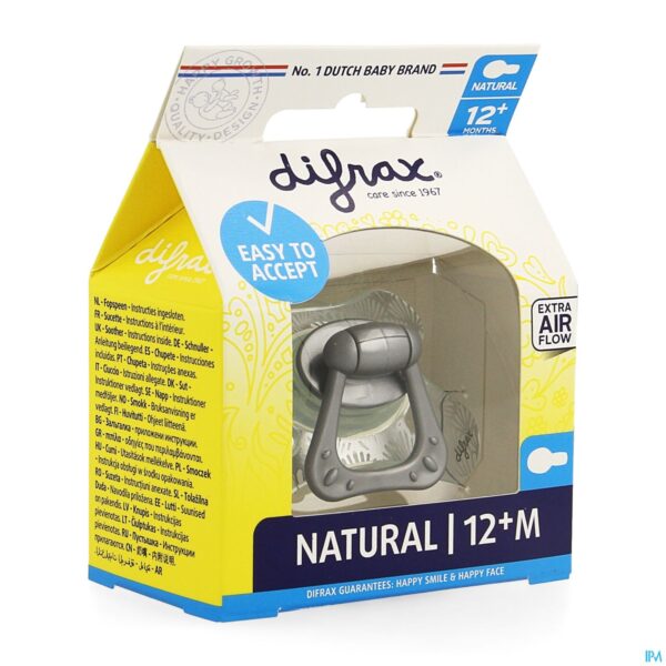 Packshot Difrax Fopspeen Natural 12m+
