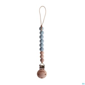 Productshot Mushie Fopspeenketting Baby Blue