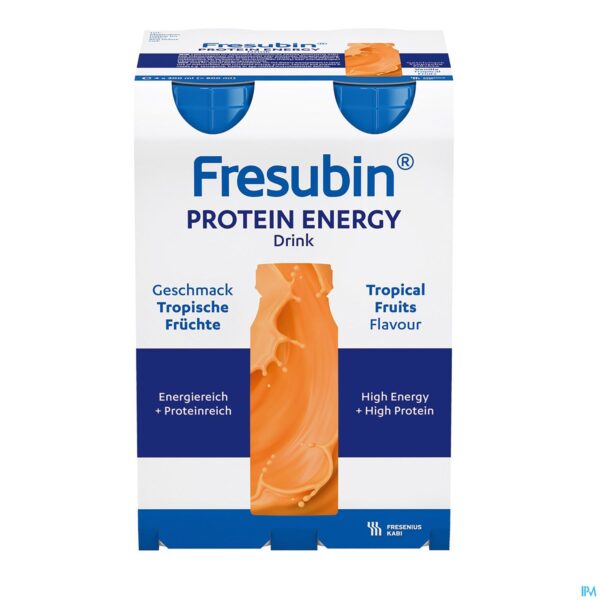 Packshot Fresubin Protein Energy Drink 200ml Fruits Tropicaux/tropische Vruchten