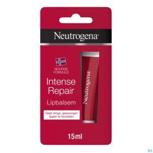Packshot Neutrogena Lipbalsem Intens Herstellend Tube 15ml