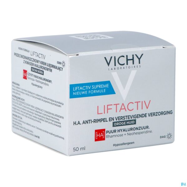 Packshot Vichy Liftactiv Ha Cr A/rimpel Verstev. Droge 50ml Packshot Vichy Liftactiv Ha Cr A/rimpel Verstev. Droge 50ml