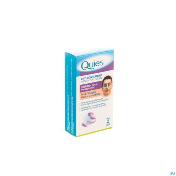 Packshot Quies A/snurk Neusspreider Small/medium 1