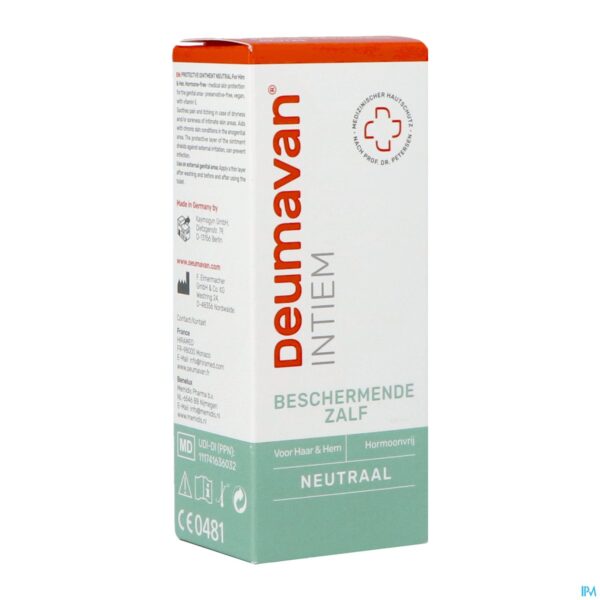 Packshot Deumavan Intieme Zalf Natuur Tube 50ml Packshot Deumavan Intieme Zalf Natuur Tube 50ml