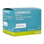 Packshot Lysomucil 600 Gran Sach 60 X 600mg