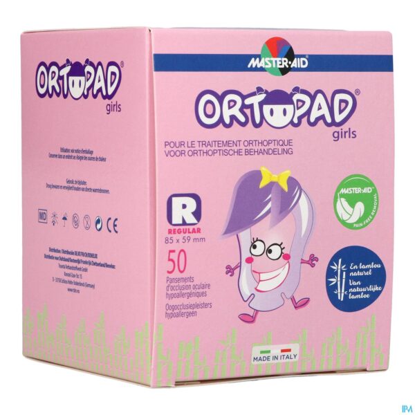 Packshot Ortopad Regular For Girls Oogpleister 50 73224