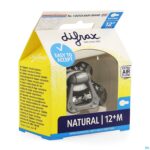 Packshot Difrax Fopspeen Natural 12m+
