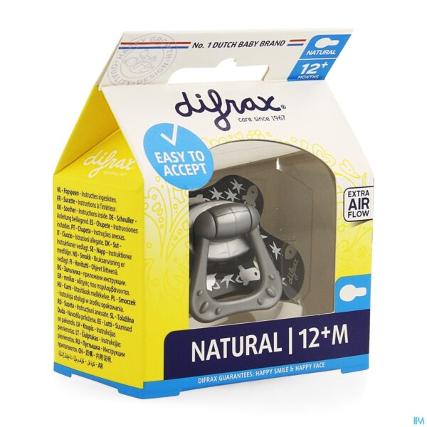 Packshot Difrax Fopspeen Natural 12m+