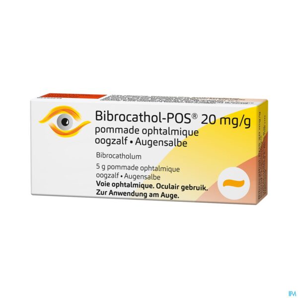 Packshot Bibrocathol-Pos 20Mg/G Oogzalf             Tube 5G
