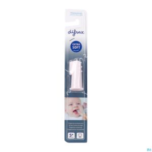 Packshot Difrax Tandenborstel Vingertop Silicone Rose
