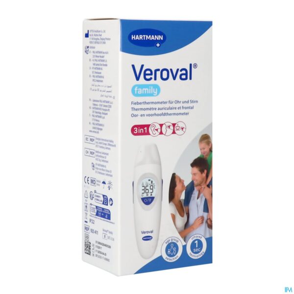 Packshot Veroval Family Infraroodthermometer Packshot Veroval Family Infraroodthermometer