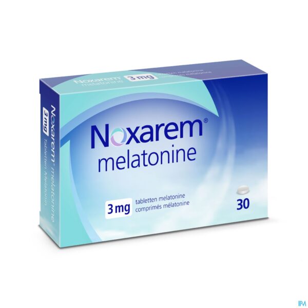 Packshot Noxarem Melatonine 3mg Comp 30