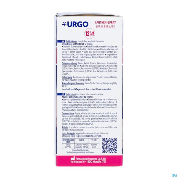 Productshot Urgo Aphten-spray 20ml