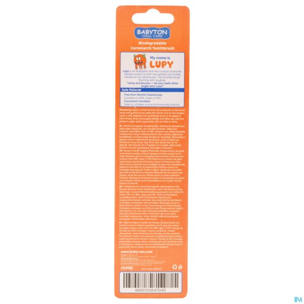 Packshot Babyton Bio Tandenborstel Lupy Baby/kids