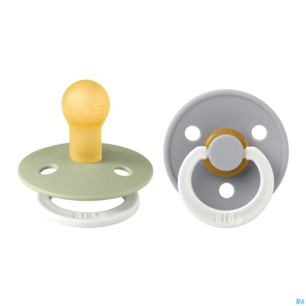 Productshot Bibs 1 Fopspeen Duo Glowindark Sage/cloud 2