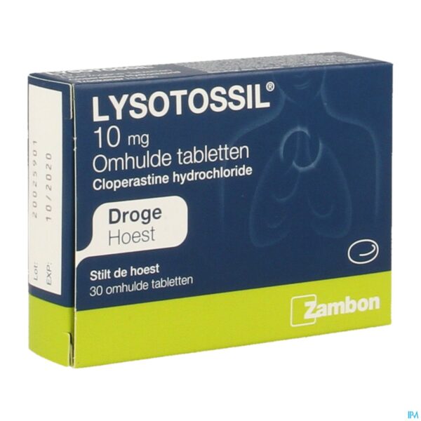 Packshot Lysotossil Drag. 30 X 10mg