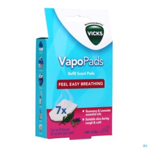 Packshot Vicks Vbr7e Paediat.comf.vapopads Rosmary-lavend 7