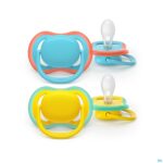 Productshot Philips Avent Fopspeen +18m Air Geel/turqouise 2